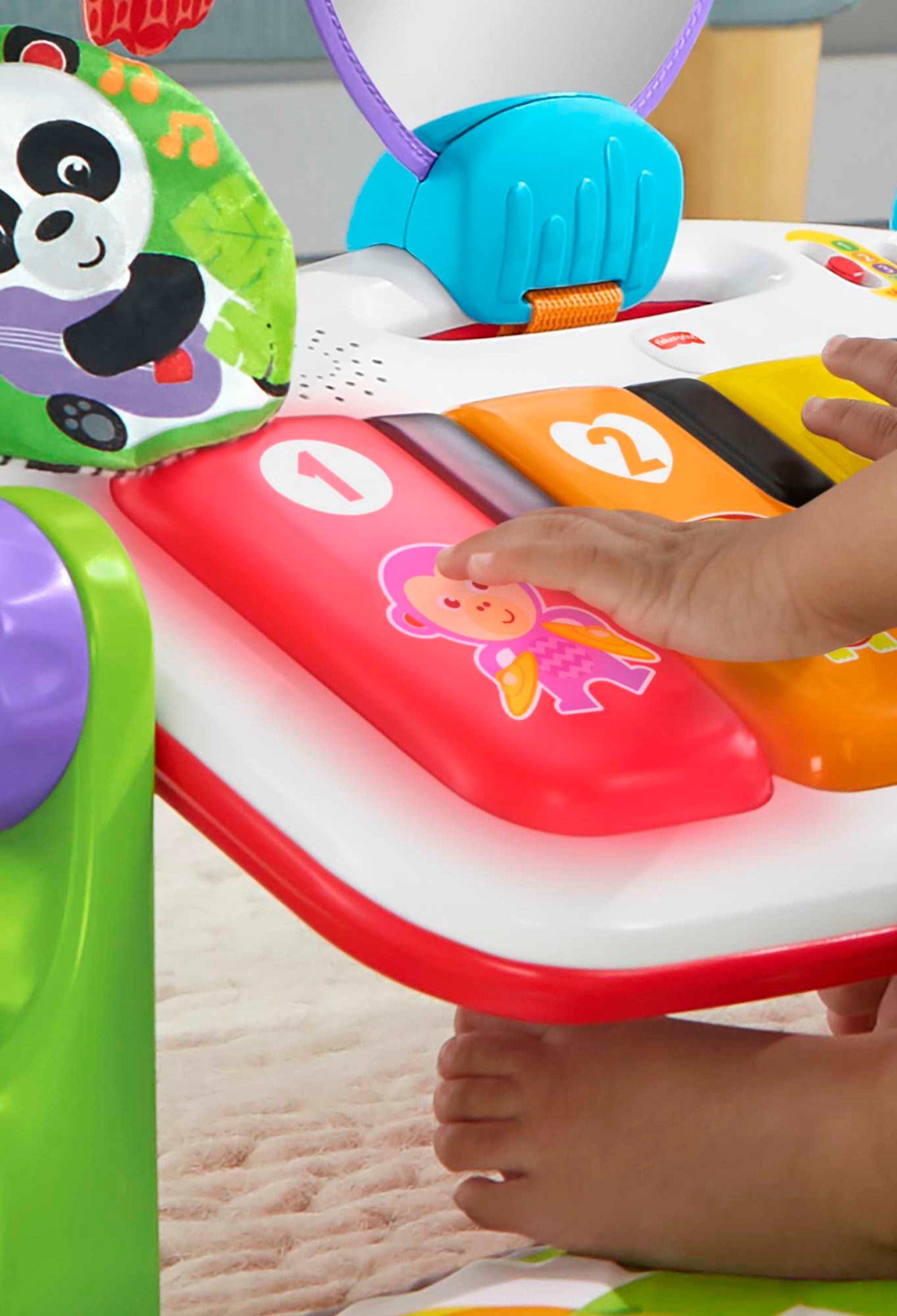 Fisher-Price Baby Gimnasio para Bebés Deluxe Piano Pataditas Musicales