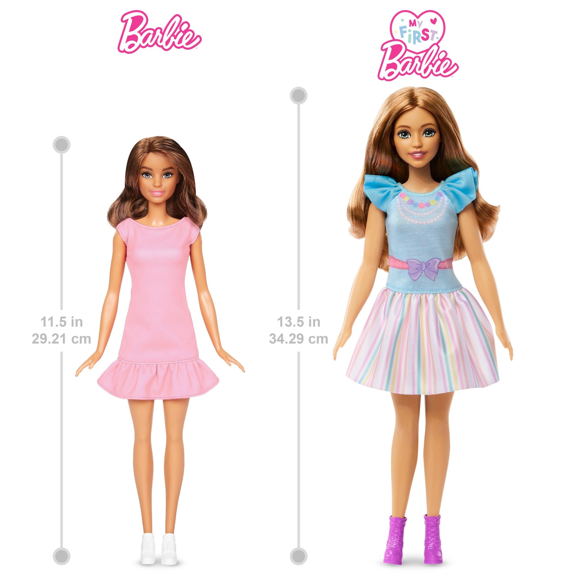 Barbie Doll For Preschoolers | Brunette with Bunny | MATTEL