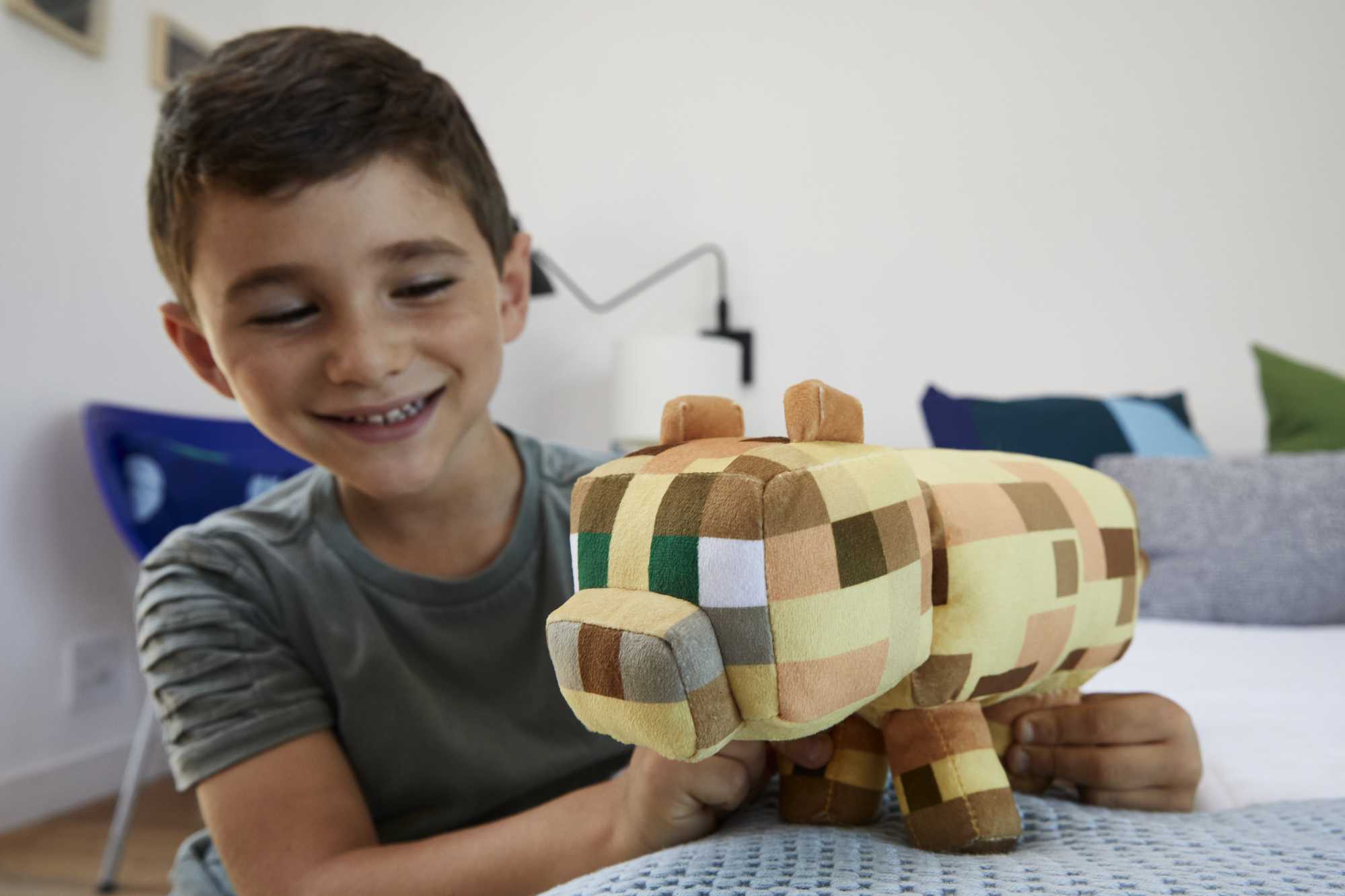 Maglietta Manica Lunga Ragazza Minecraft Baby Ocelot, Colore Viola Con Stampa - Nuova Con Taglia