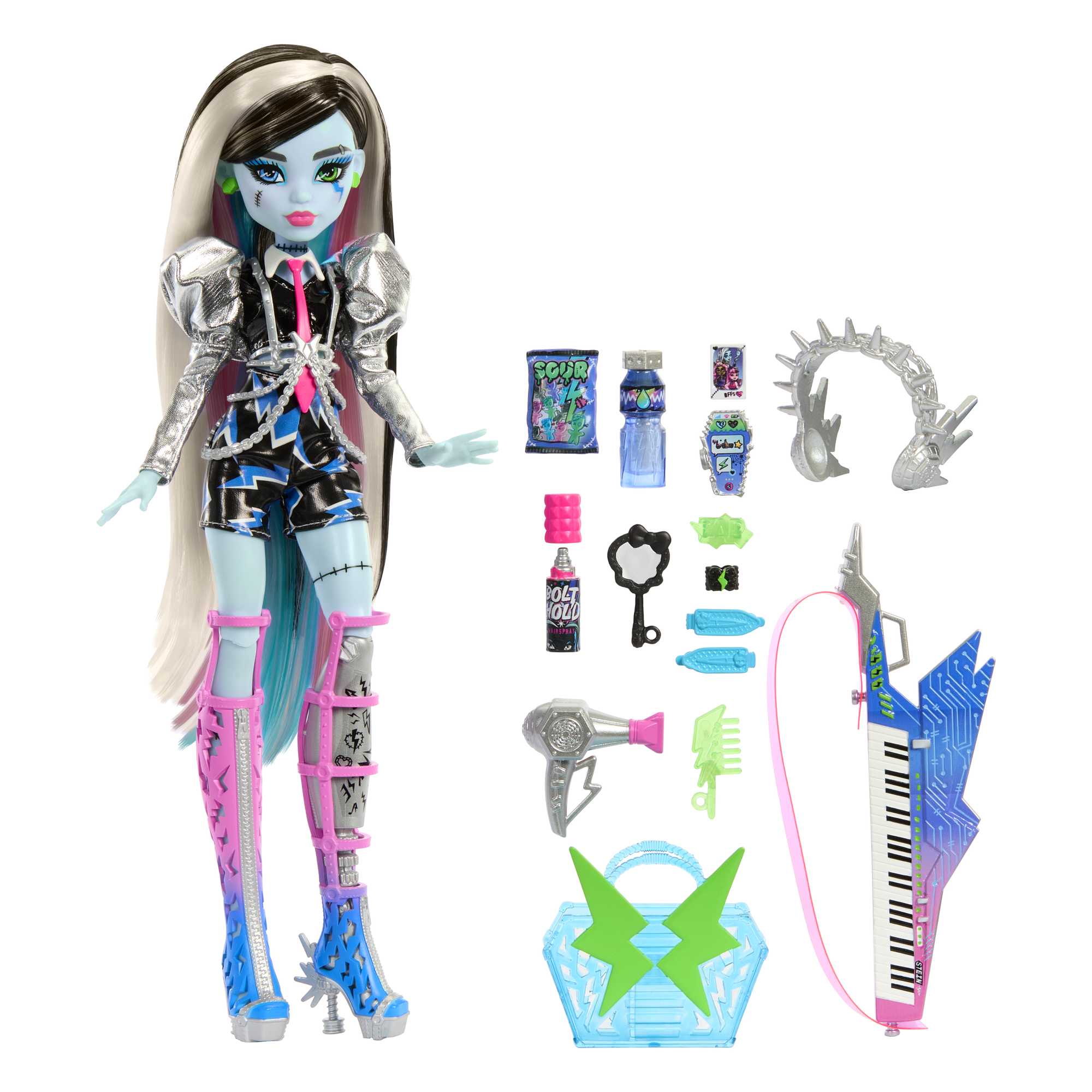 Monster High Doll | Amped Up Frankie Stein | MATTEL