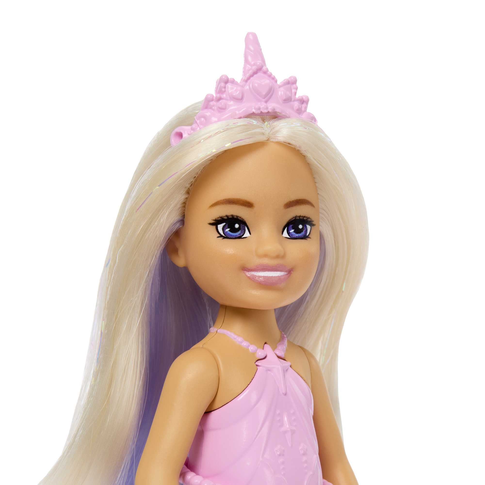 This Barbie Chelsea doll is a magical unicorn girl with lavender hair ...