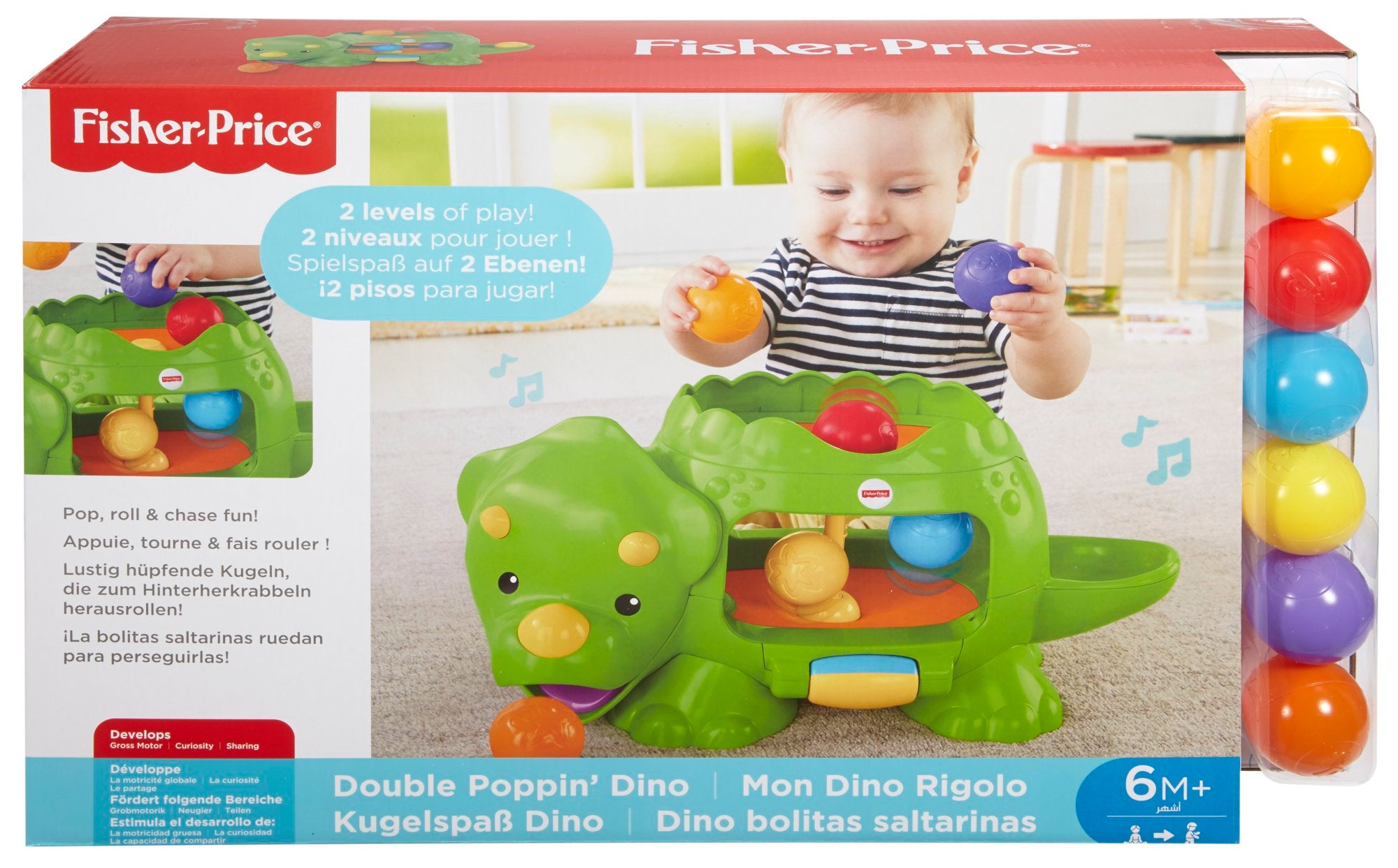 Fisher-Price Double Poppin Dino | Mattel