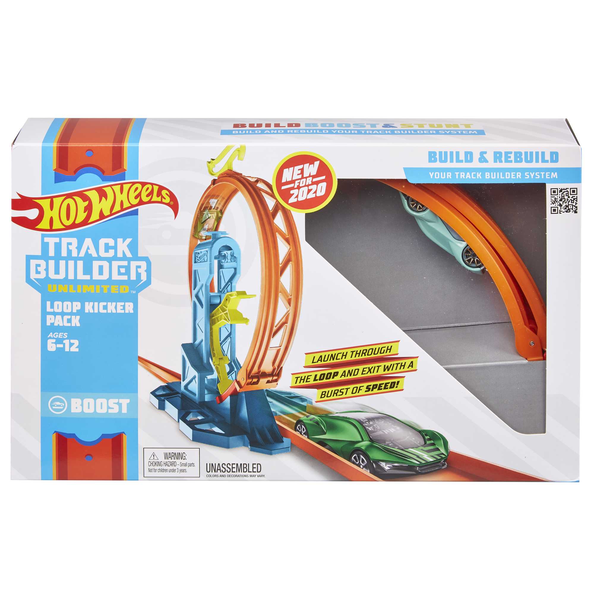 Hot Wheels Track Builder Pista de Brinquedo Loop Kicker