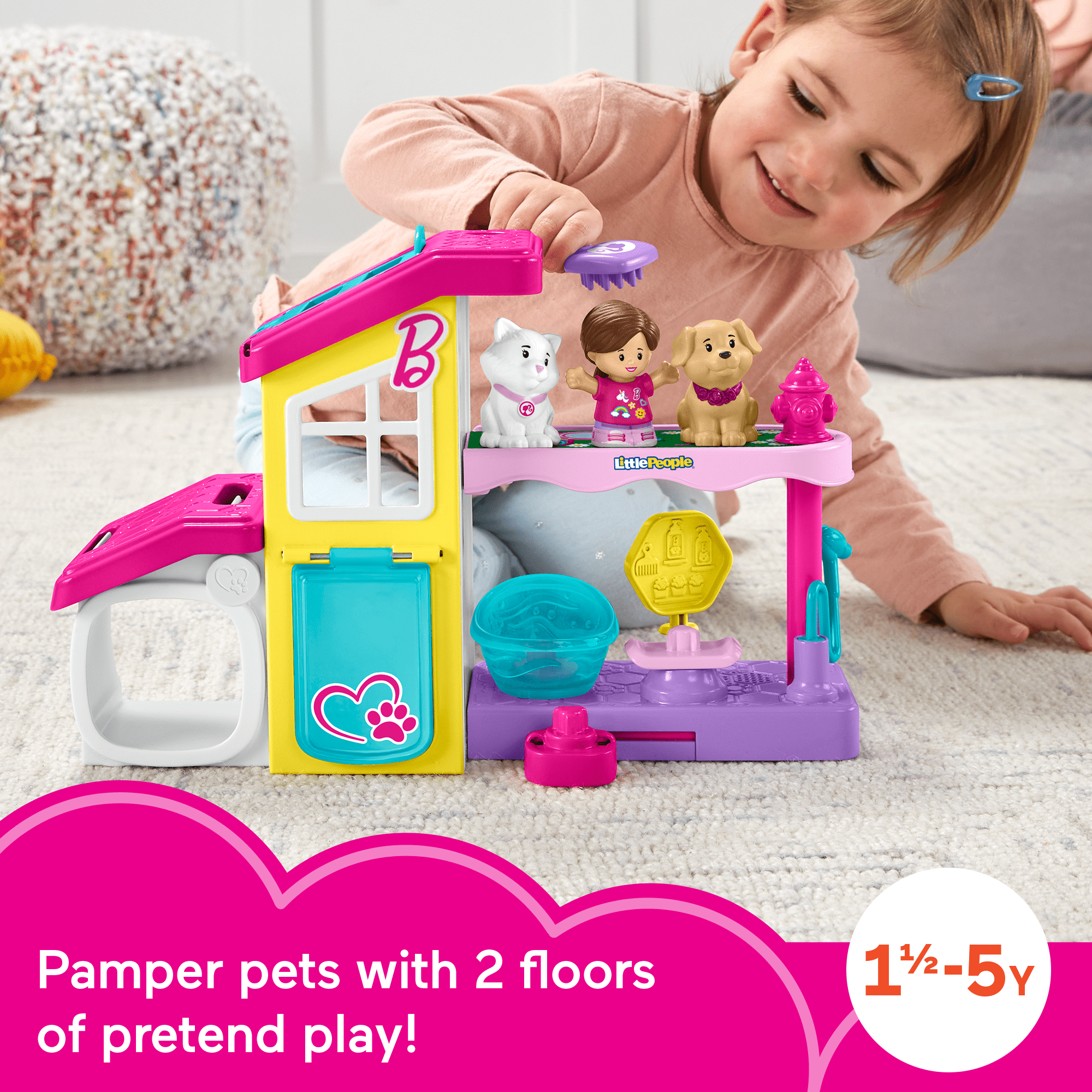 Barbie Pet Spa Playset by Little People Toddler Toy Mattel