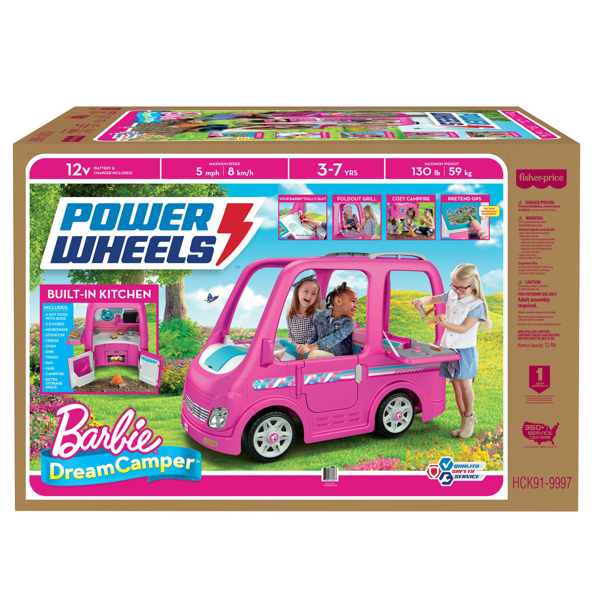 ULTIMATE BARBIE CAMPER!! Adley gets her FIRST Power Wheels! (car