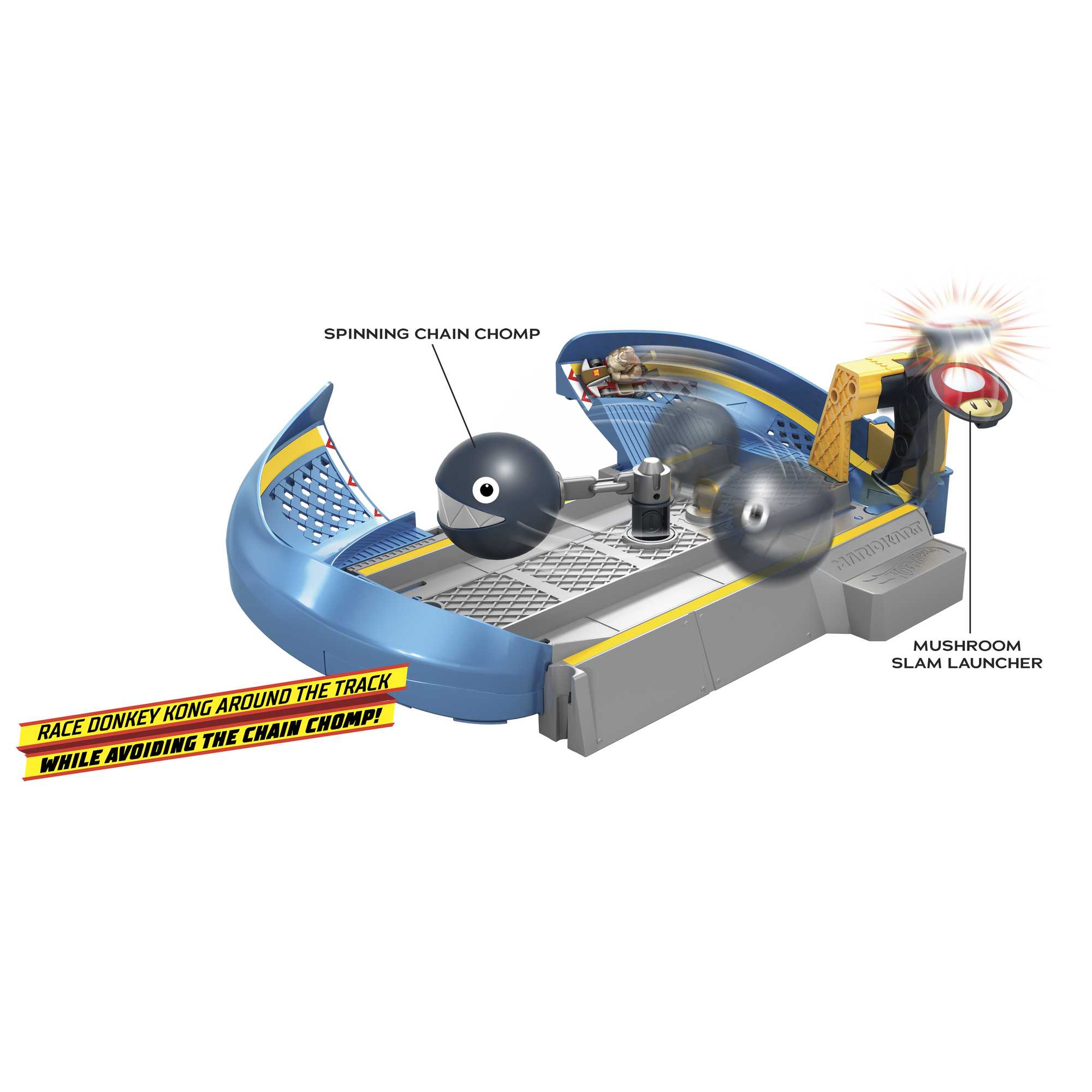 Hot Wheels Mariokart Chain Chomp Track Set Mattel