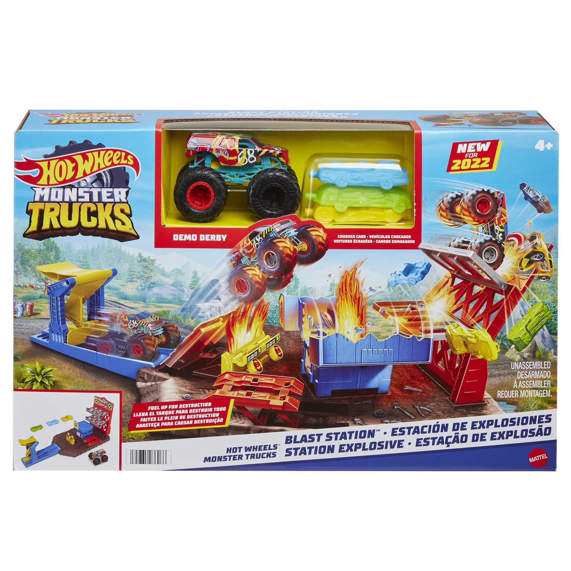 Hot Wheels Monster Truck Blast Station Playset | Mattel