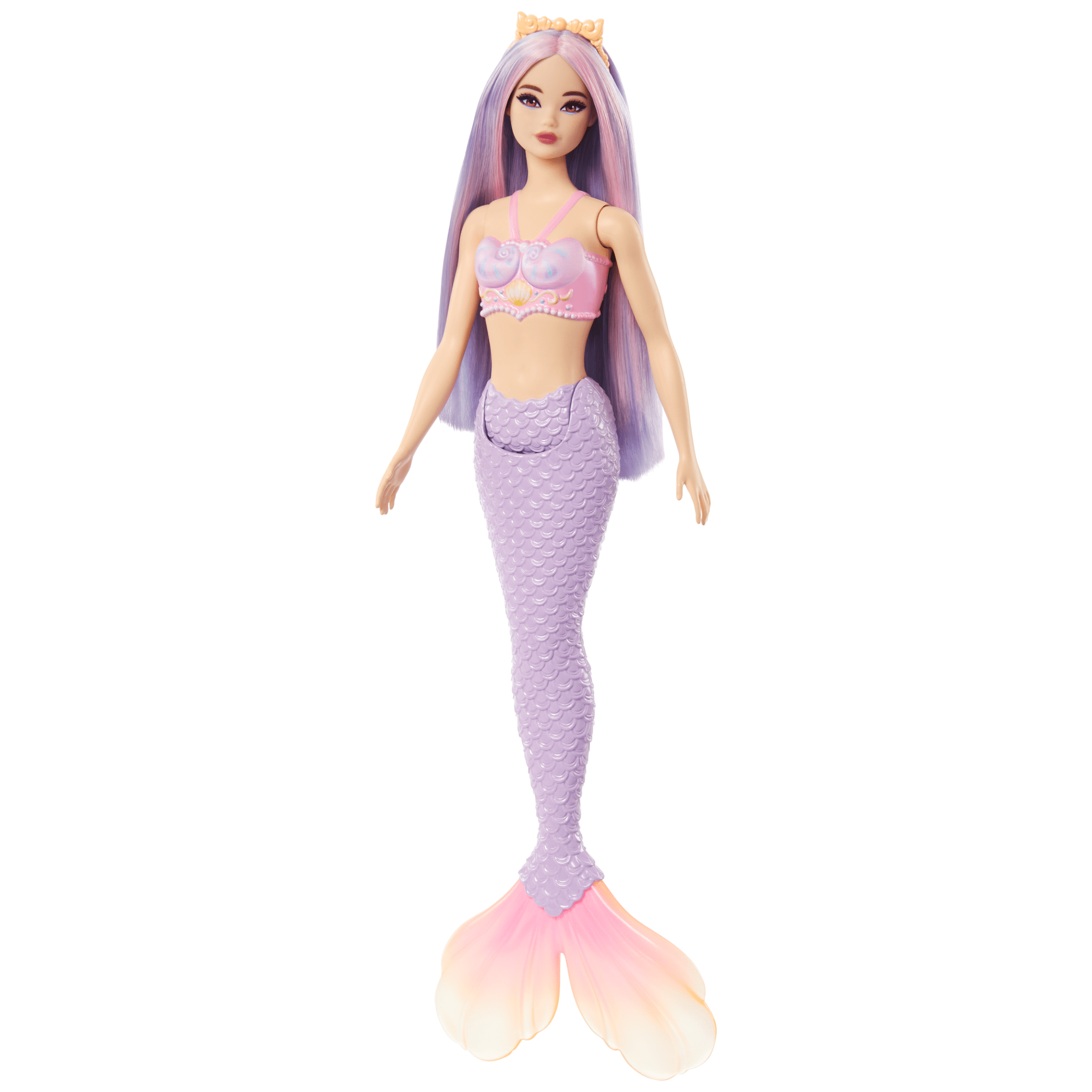 Barbie Fantasia Muneca Sirena Cabello Lila