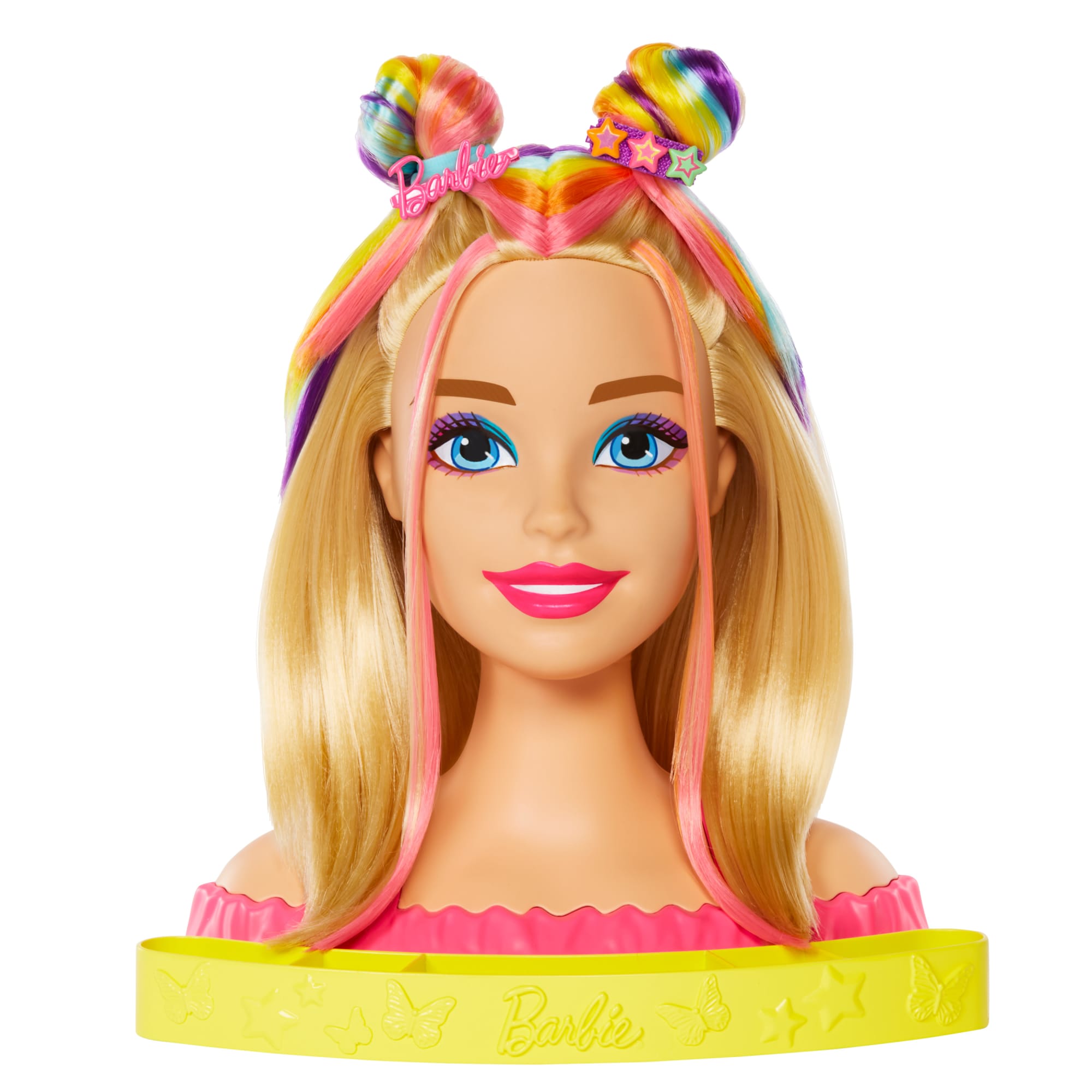 Barbie Deluxe Styling Head, Blonde Rainbow Hair