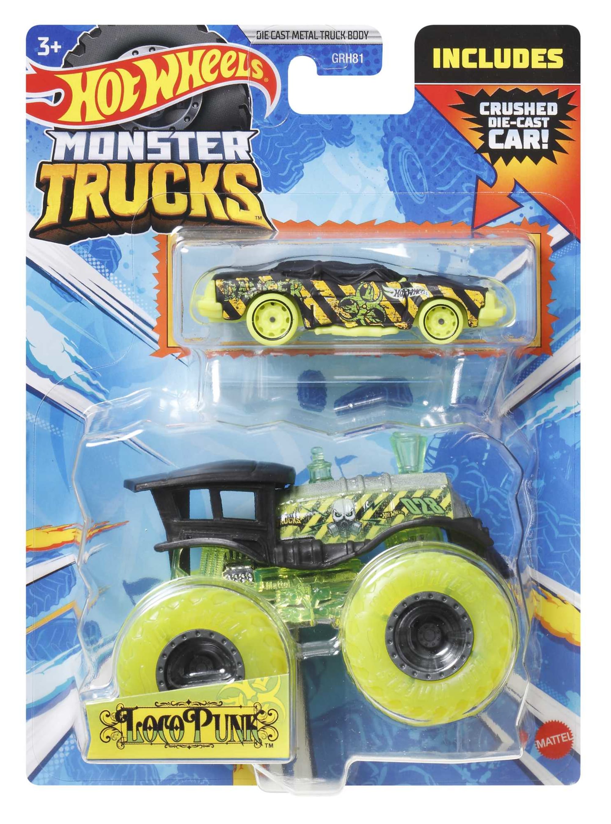 Monster Truck Hot Wheels Escala 1:64 Em Metal - Mattel Grh81