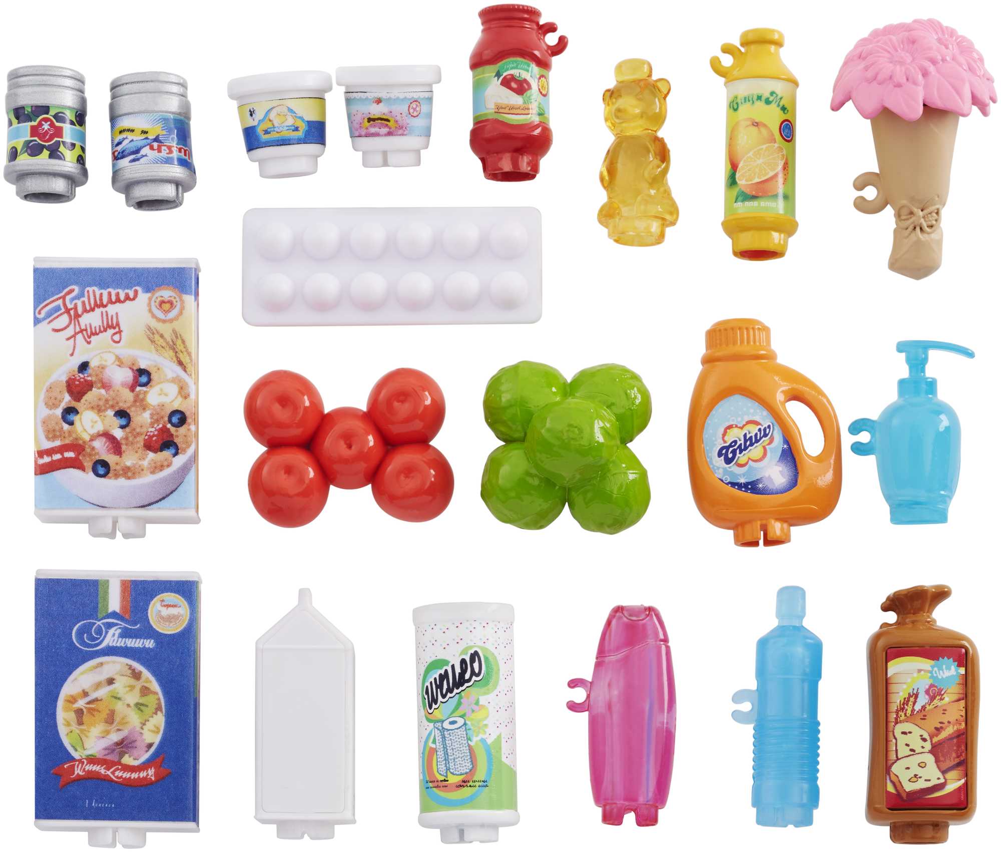 Acessórios para bonecas Barbie, lote contendo comida , liquidificador,etc -  Taffy Shop - Brechó de brinquedos