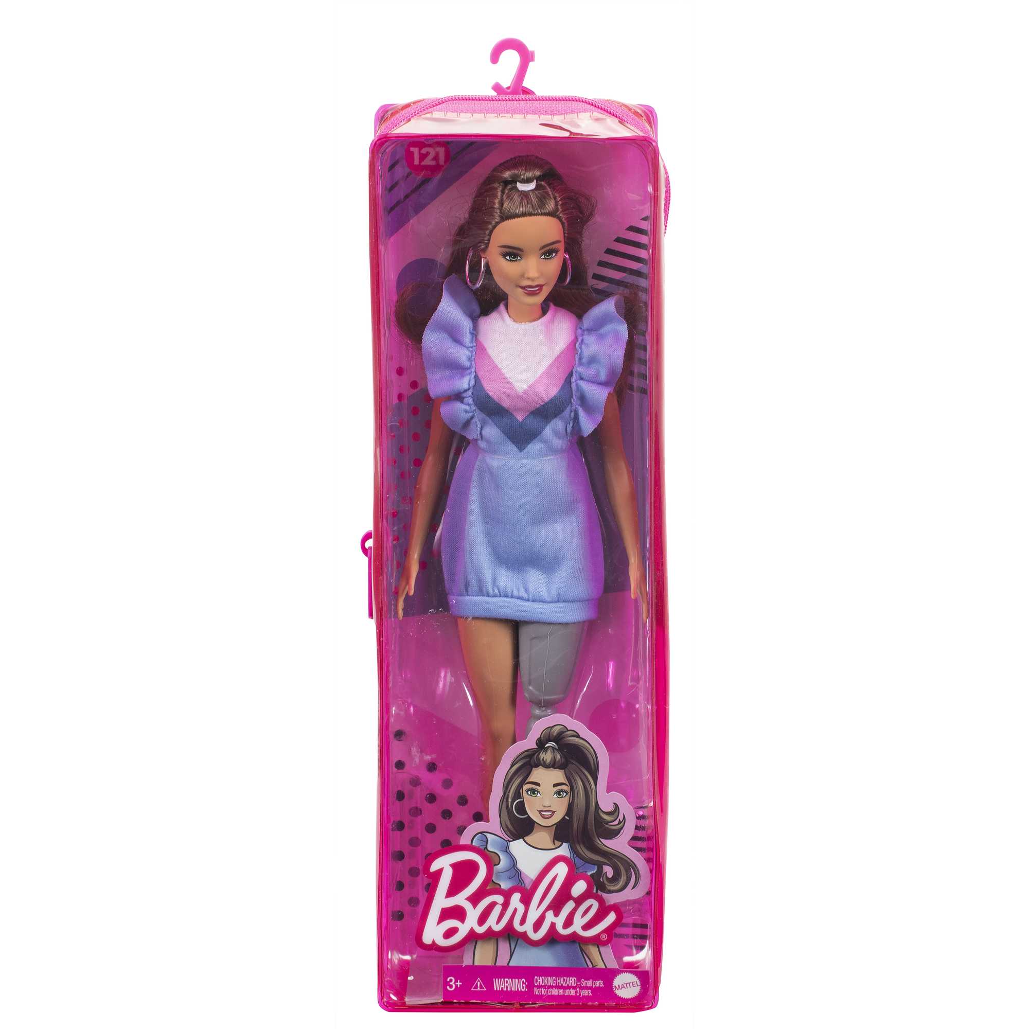 Barbie tête à coiffer brune Multicolore Mattel 