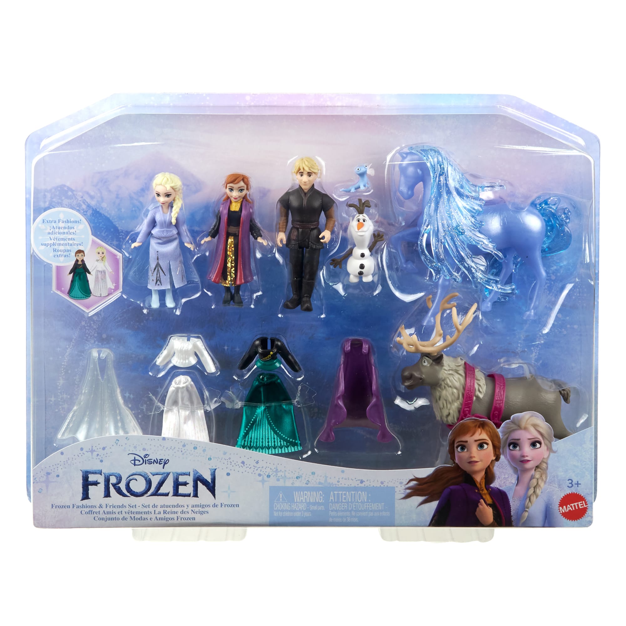 Disney La Reine des Neiges Coffret Tenues et Amis Mattel