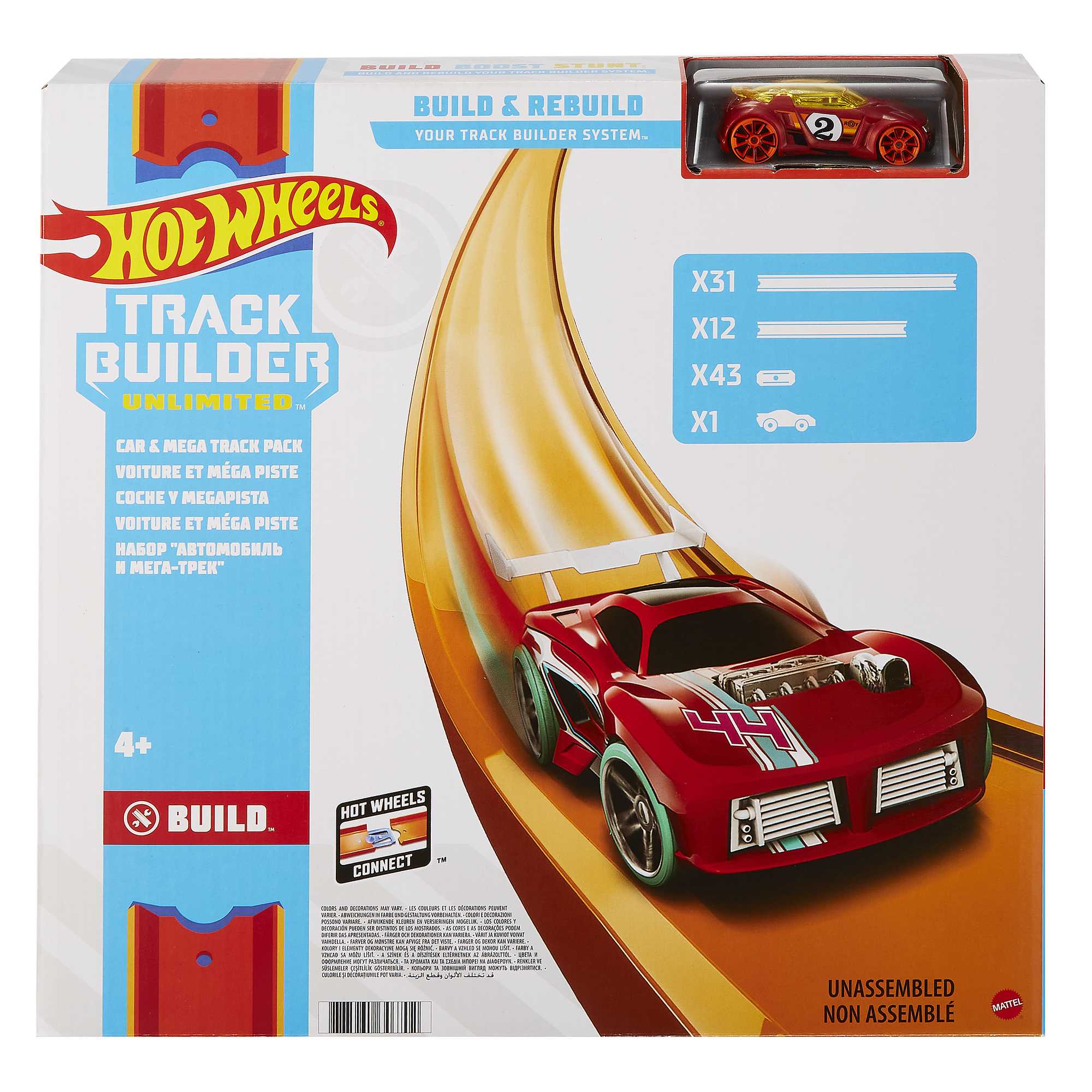 Hot Wheels Car & Mega Track Pack | Mattel