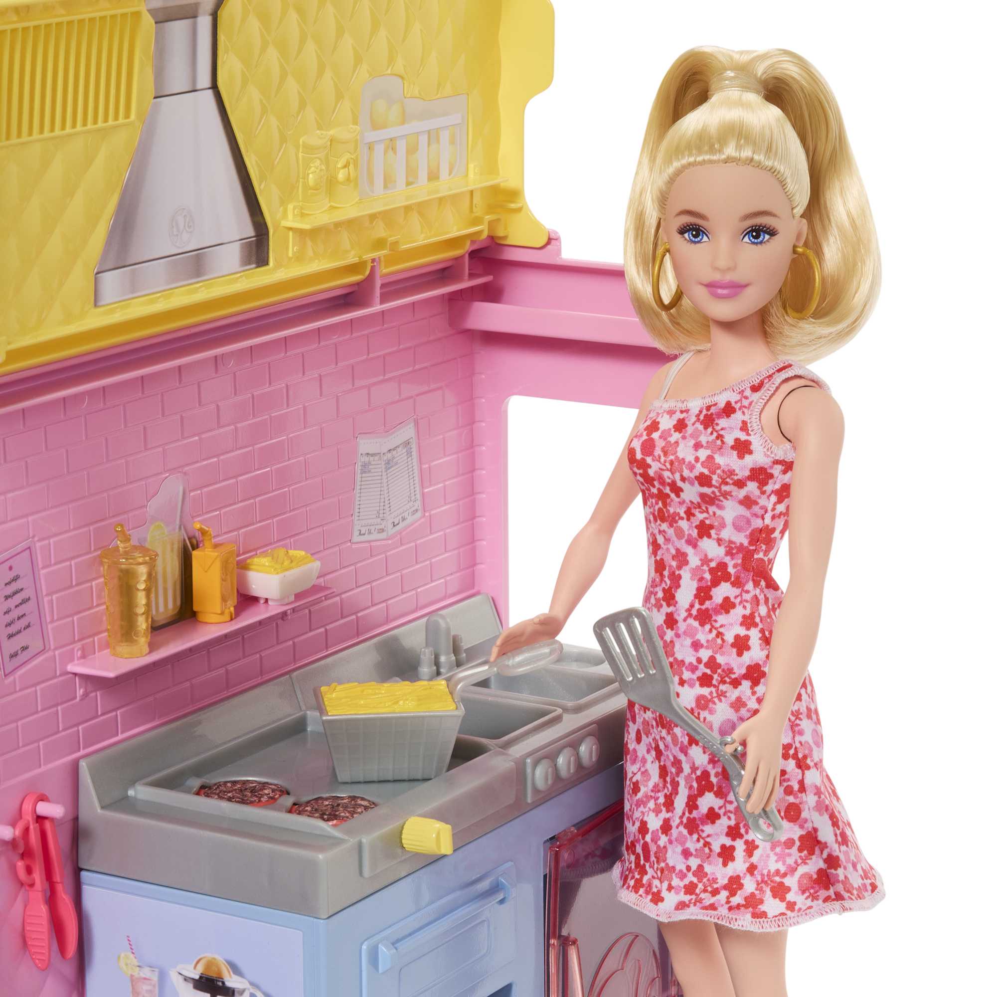 Veículo Barbie - Caminhão com Área Externa - Food Truck da Barbie