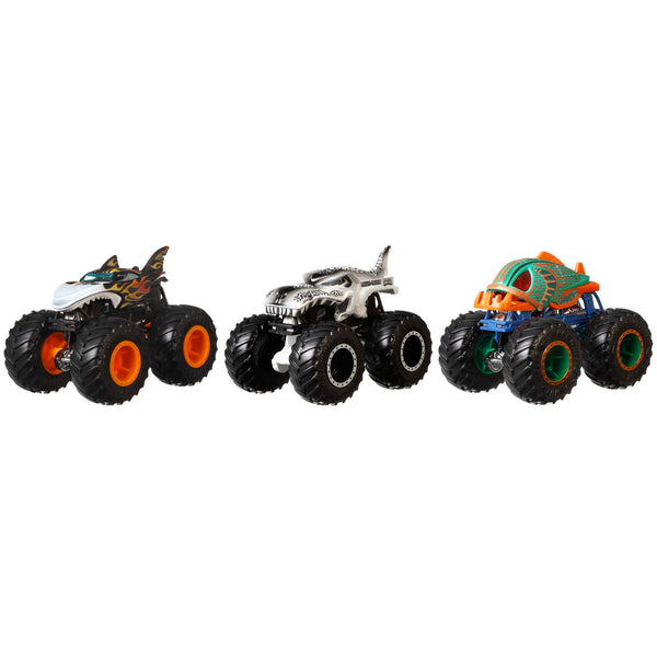 Hot Wheels Monster Trucks, Creature Themed 3-Pack